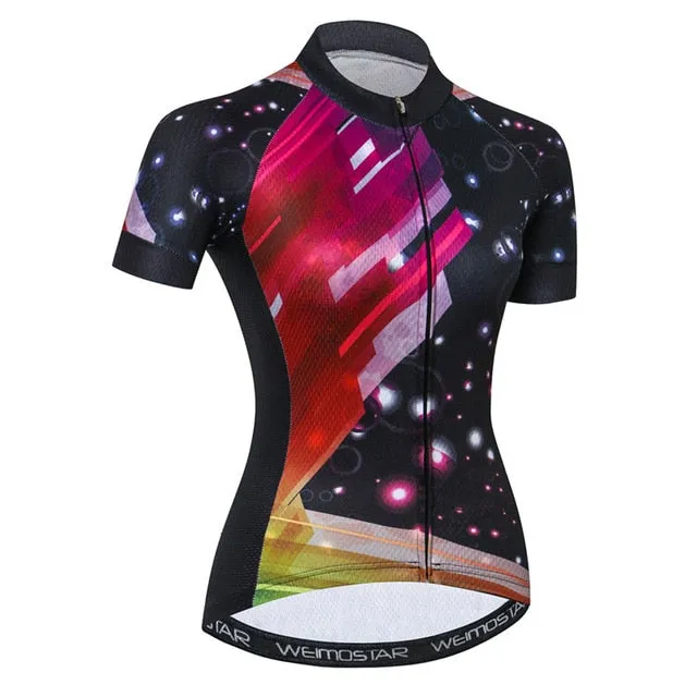 Weimostar 2018 Bike Team Cycling Jersey Women Summer Short Sleeve Bicycle Clothing Ropa Ciclismo Quick Dry MTB BiKE Jersey Shirt