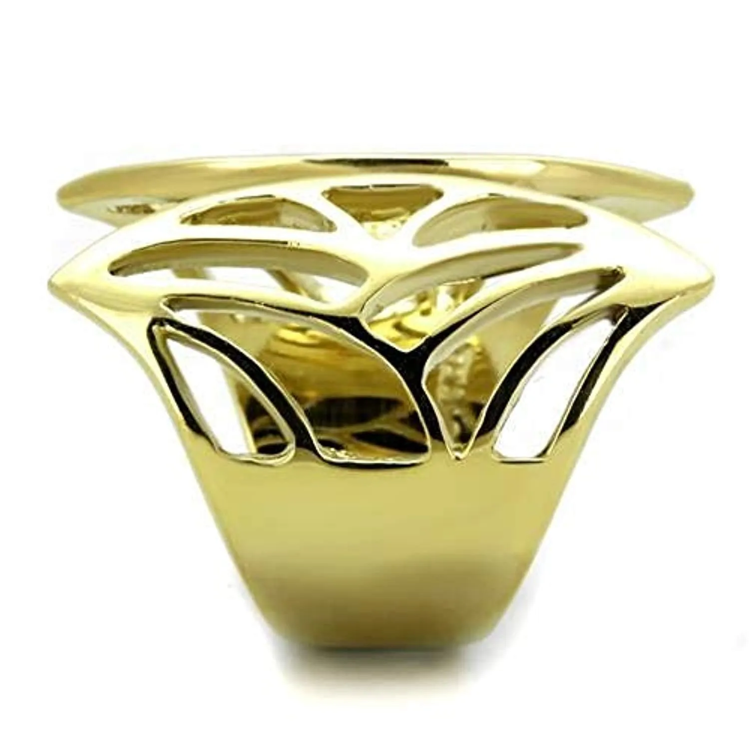 WildKlass Stainless Steel Ring IP Gold Women