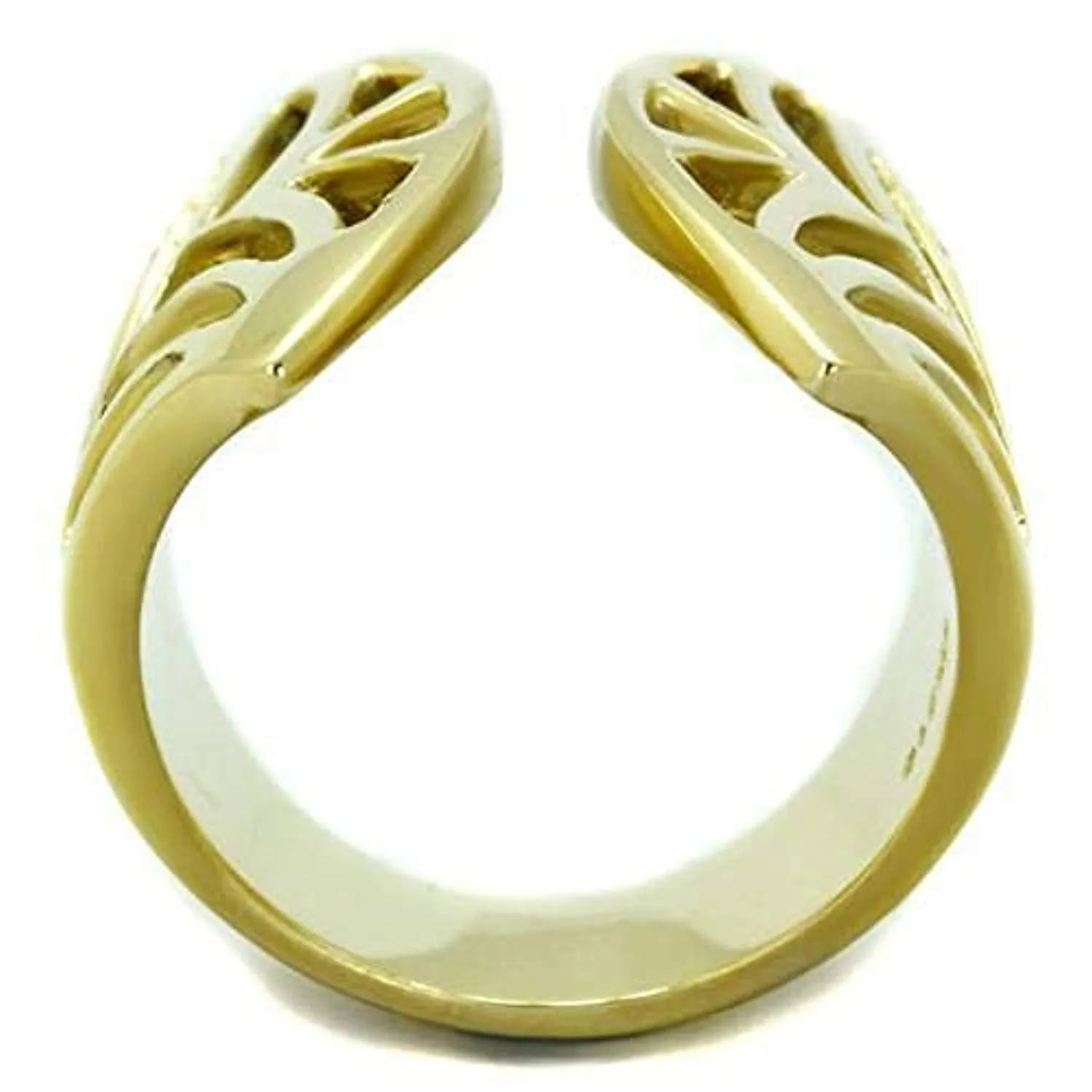 WildKlass Stainless Steel Ring IP Gold Women