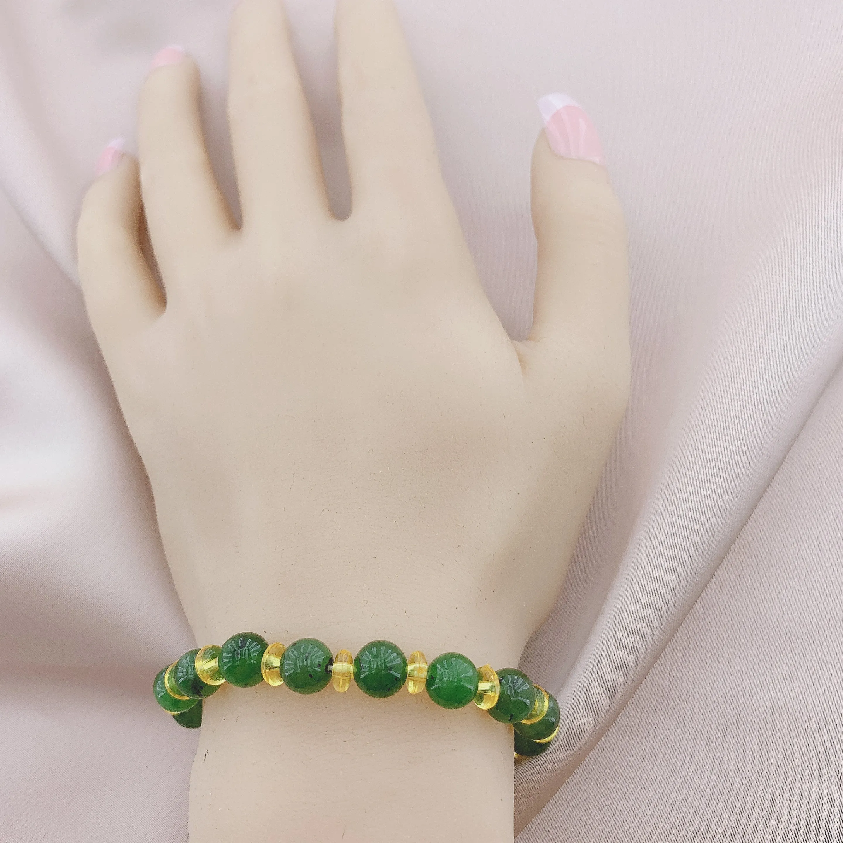 Women's Fashion Jade Beads Gemstone Bracelet