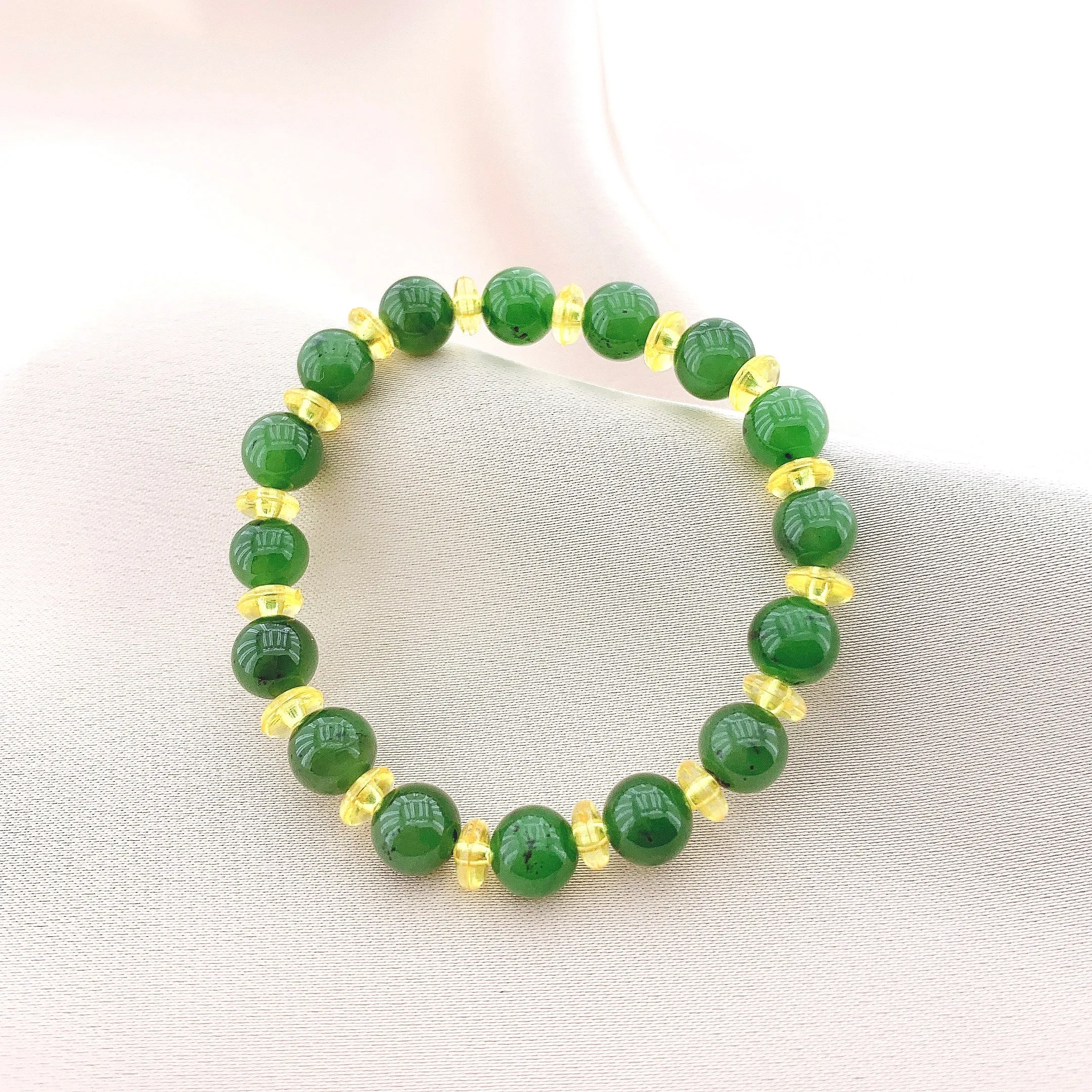 Women's Fashion Jade Beads Gemstone Bracelet