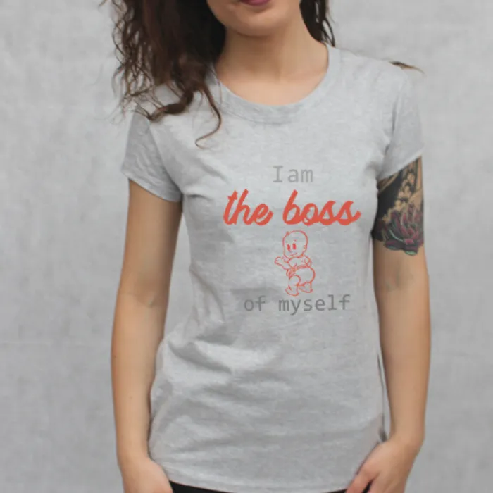 Women's Organic Cotton I Am the Boss T-shirt