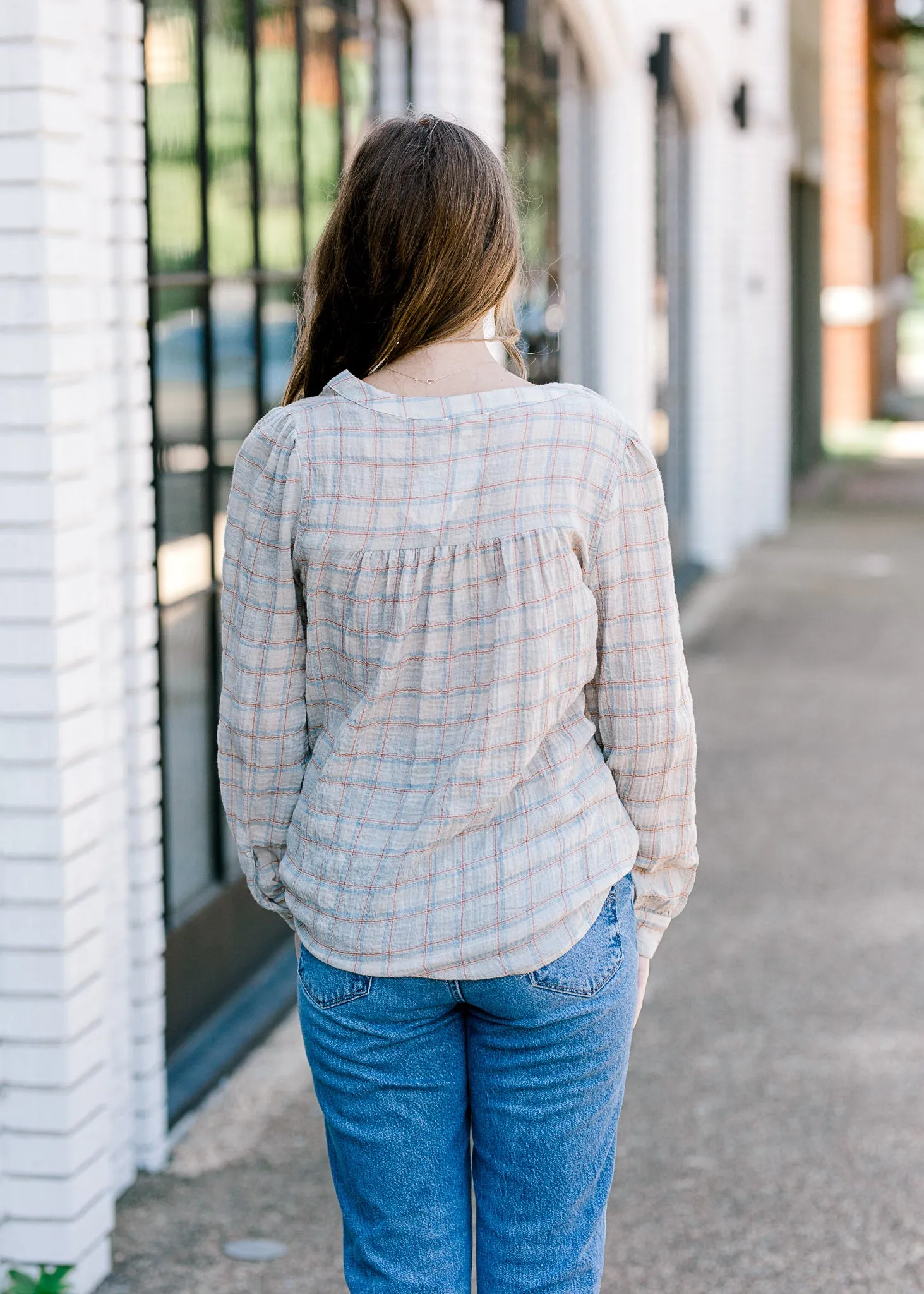 X Faded Plaid Long Sleeve Shirt