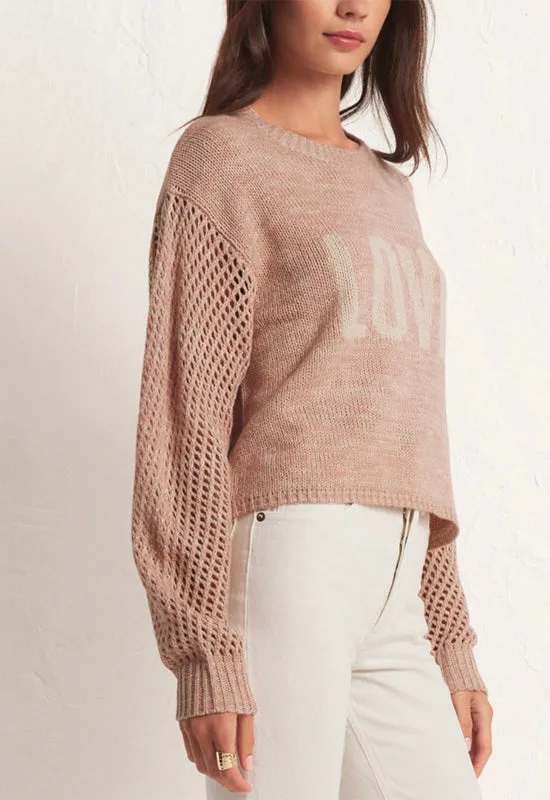 Z Supply - Blushing Love Sweater Soft Pink